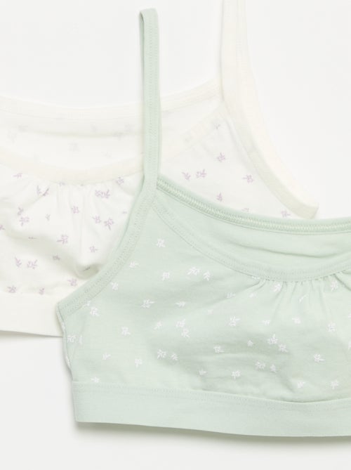 Jersey top met smalle bandjes - Setje van 2 - Kiabi