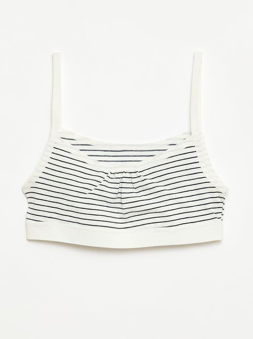 Jersey top met smalle bandjes - Setje van 2 - Kiabi