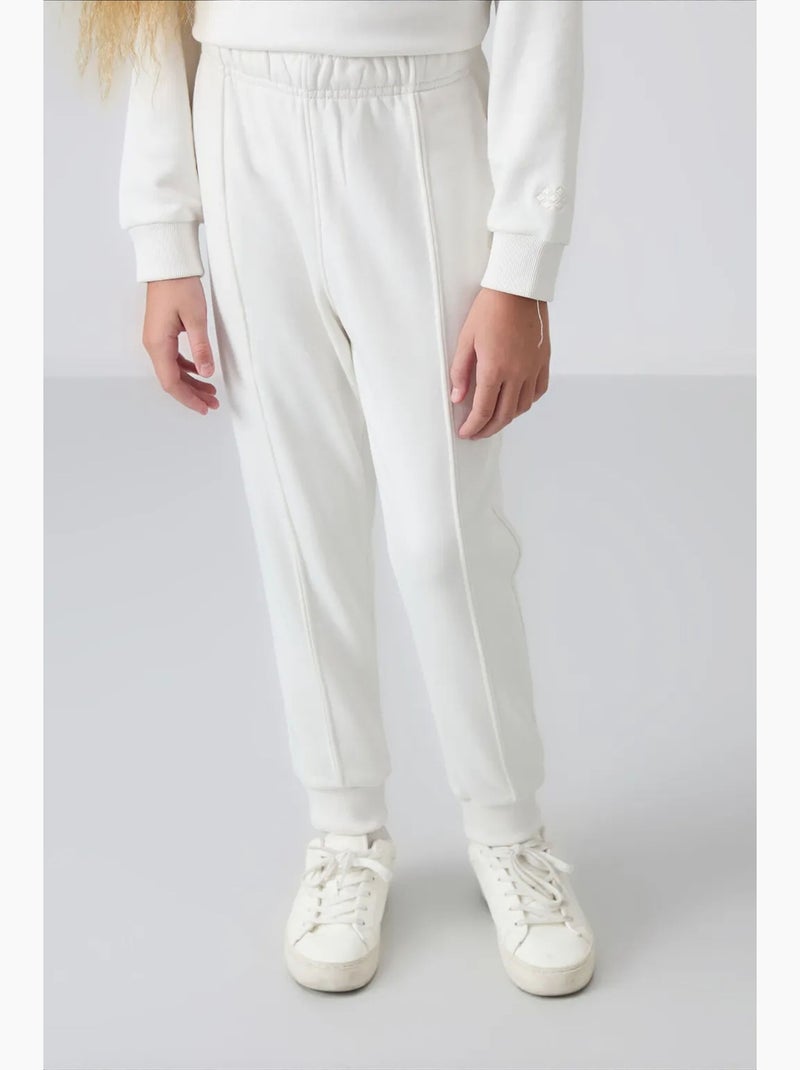 Jeugd oversized lange trainingsset tommy Gebroken wit - Kiabi