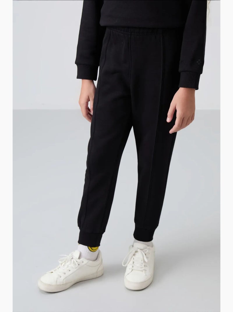 Jeugd oversized lange trainingsset tommy Zwart - Kiabi