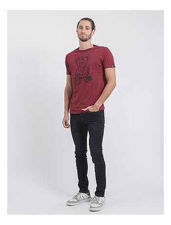 Jibidel T-shirt met korte mouwen, ronde hals en gemaakt van puur katoen.