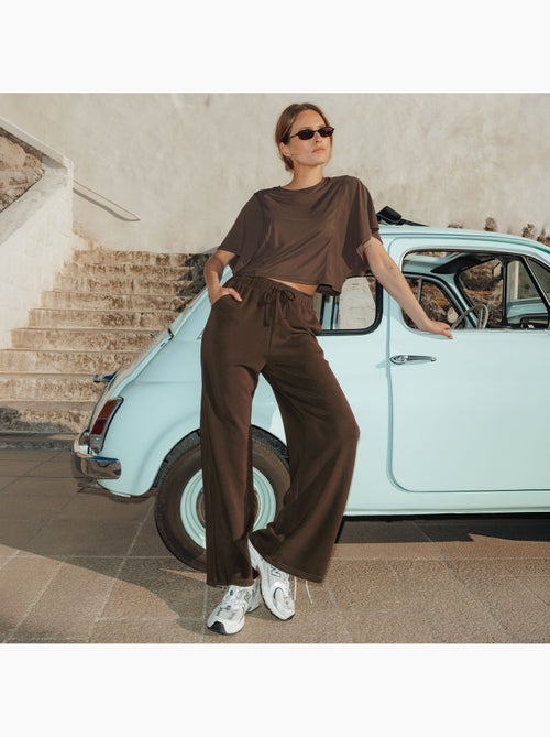 Jilena joggingbroek bruin - Kiabi Jilena joggingbroek bruin - Kiabi