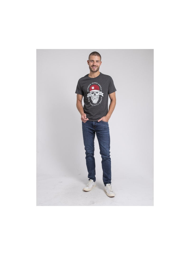 Jiminal t-shirt met ronde hals van puur katoen Grijs - Kiabi