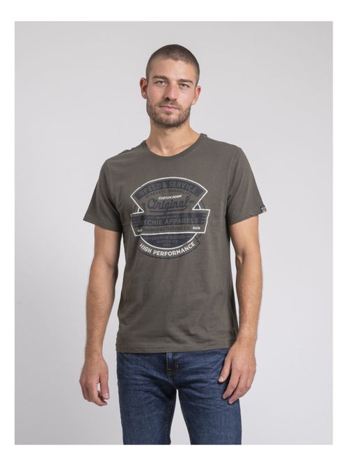 Jirobin t-shirt met ronde hals van puur katoen - Kiabi Jirobin t-shirt met ronde hals van puur katoen - Kiabi
