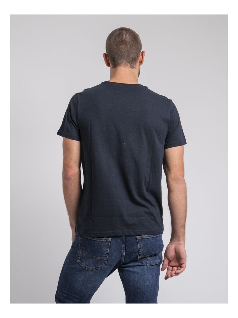 Jirobin t-shirt met ronde hals van puur katoen Marineblauw - Kiabi