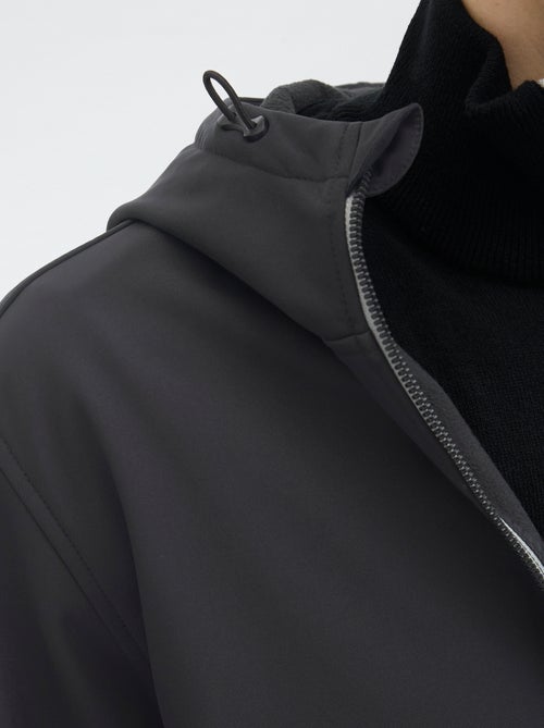 JJ Rebel | Effen softshell-jas met capuchon - Kiabi