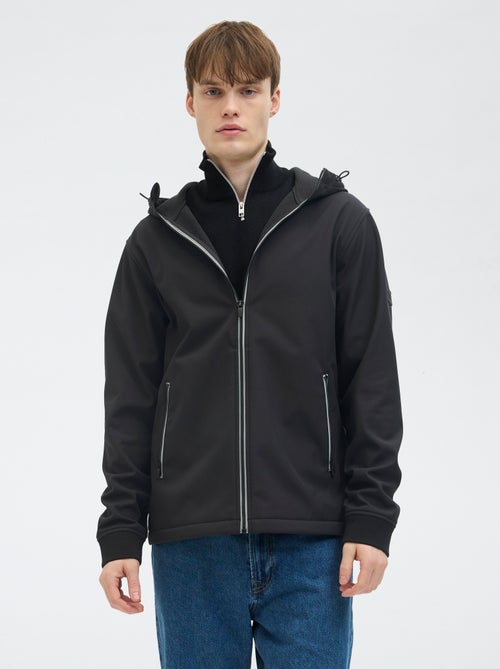JJ Rebel | Effen softshell-jas met capuchon - Kiabi