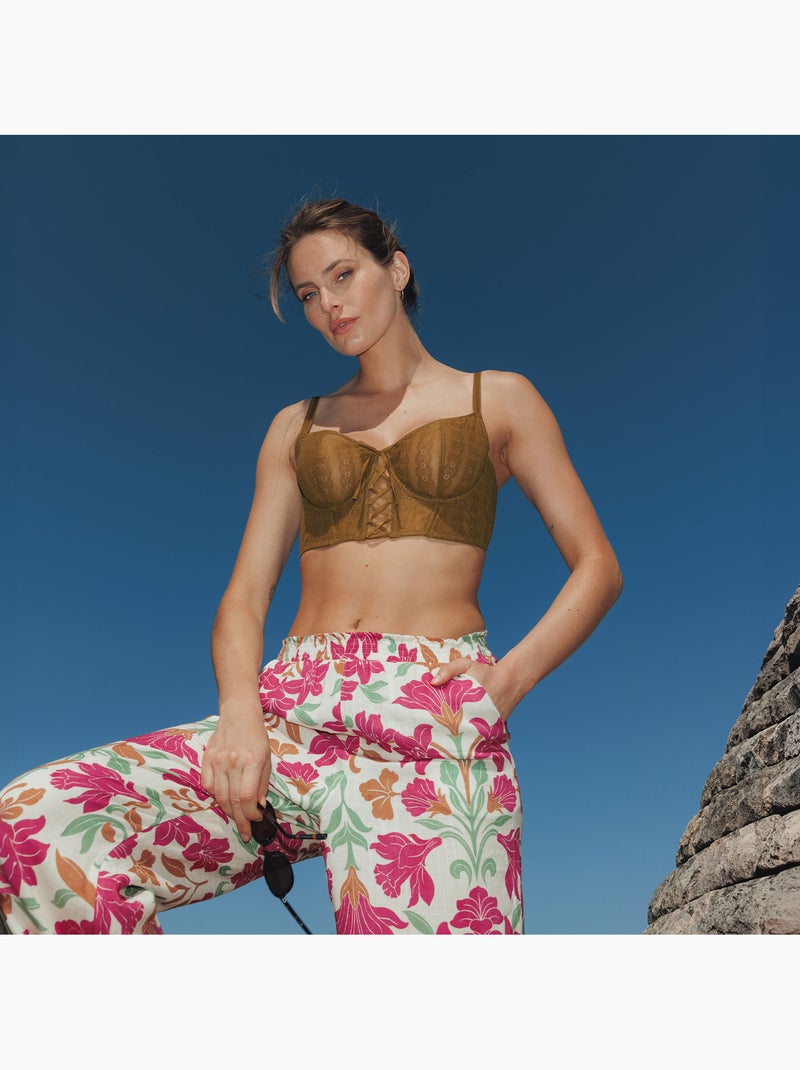 Jo bustier balconette beha multikleur Caramelbruin - Kiabi