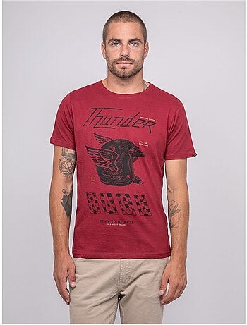 Joctogone bedrukt t-shirt met korte mouwen