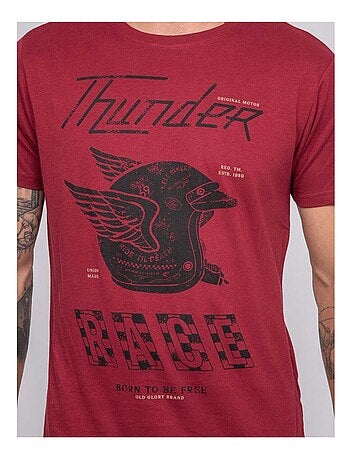 Joctogone bedrukt t-shirt met korte mouwen