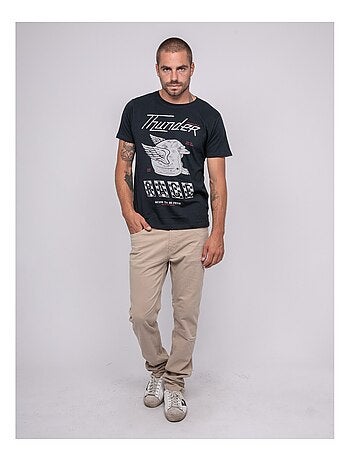 Joctogone bedrukt t-shirt met korte mouwen