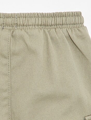 Jogg-broek van keperstof met zakken met klepje