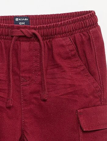 Jogg-broek van keperstof met zakken met klepje