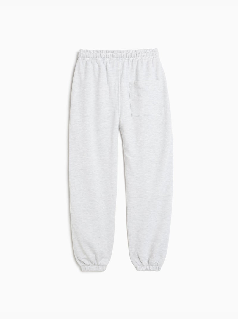 Joggerbroek in badstof, mo fashion Grijs - Kiabi