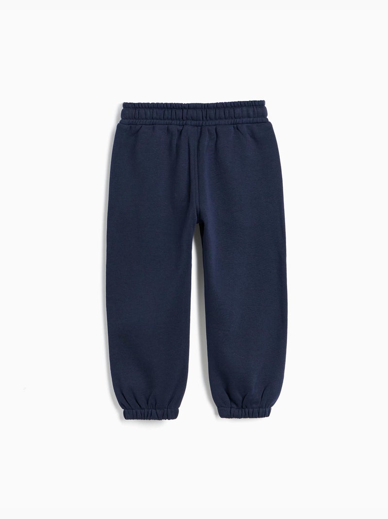 Joggerbroek van pluche, mo fashion Blauw - Kiabi