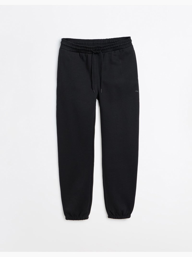 Joggerbroek van pluche, mo fashion Zwart - Kiabi