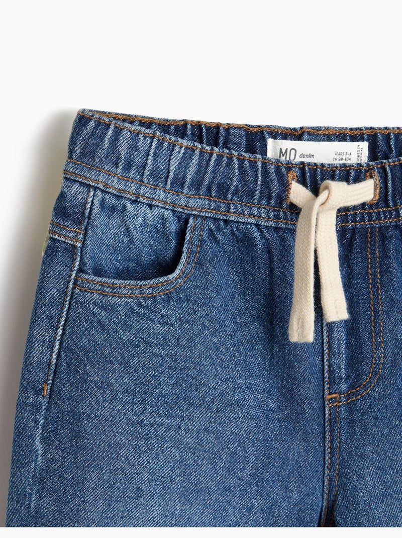 Joggers en denim, mo fashion Bleu - Kiabi