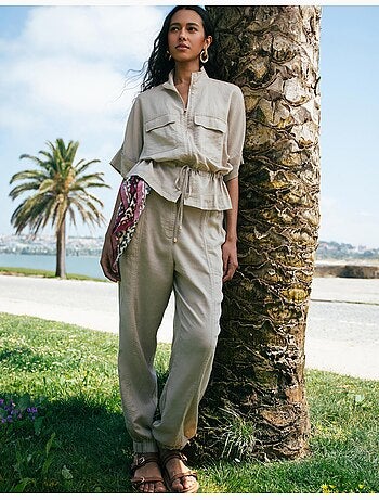 Joggers en lin, mo fashion