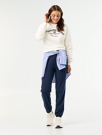Pantalon jogging French terry femme