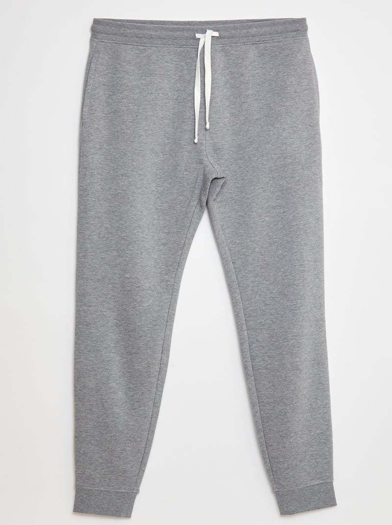 Jogging basique en molleton - L36 Gris - Kiabi