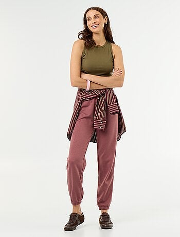 Pantalon jogging French terry femme