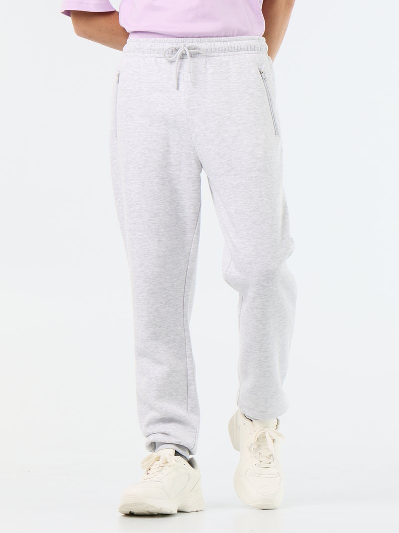 Jogging basique uni Gris - Kiabi