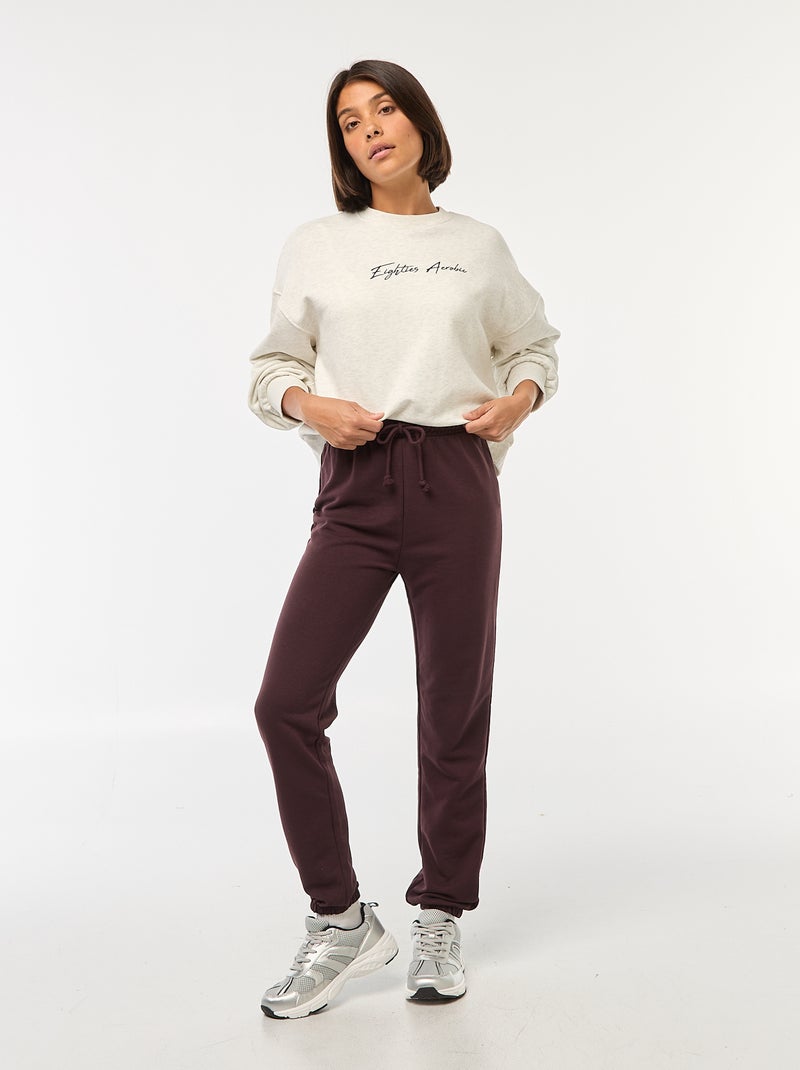 Jogging basique Violet - Kiabi