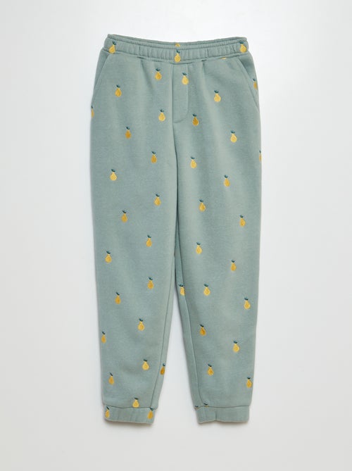 Jogging brodé ananas - Kiabi