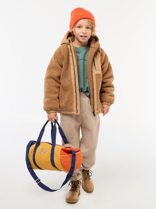 Jogging chaud uni avec doublure polaire - Kiabi Jogging chaud uni avec doublure polaire - Kiabi