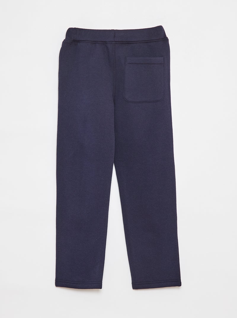Jogging chiné avec ceinture ajustable Bleu - Kiabi