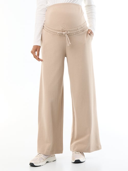 Jogging de maternité wide leg en french terry - Kiabi Jogging de maternité wide leg en french terry - Kiabi