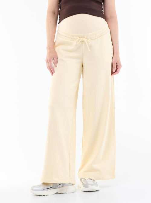 Jogging de maternité wide leg en french terry - Kiabi