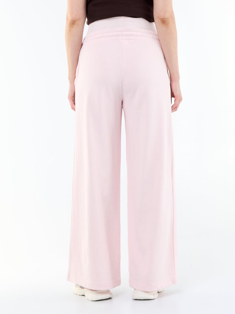 Jogging de maternité wide leg en french terry Rose - Kiabi