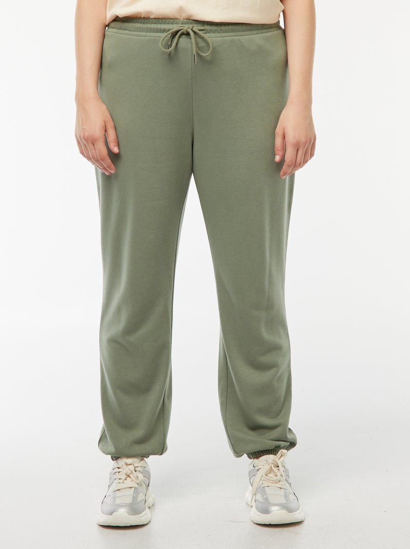 Jogging de sport en french terry Kaki - Kiabi