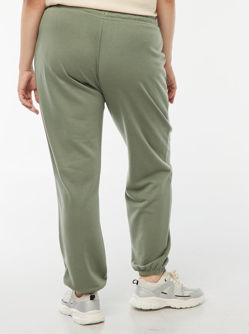 Jogging de sport en french terry Kaki - Kiabi