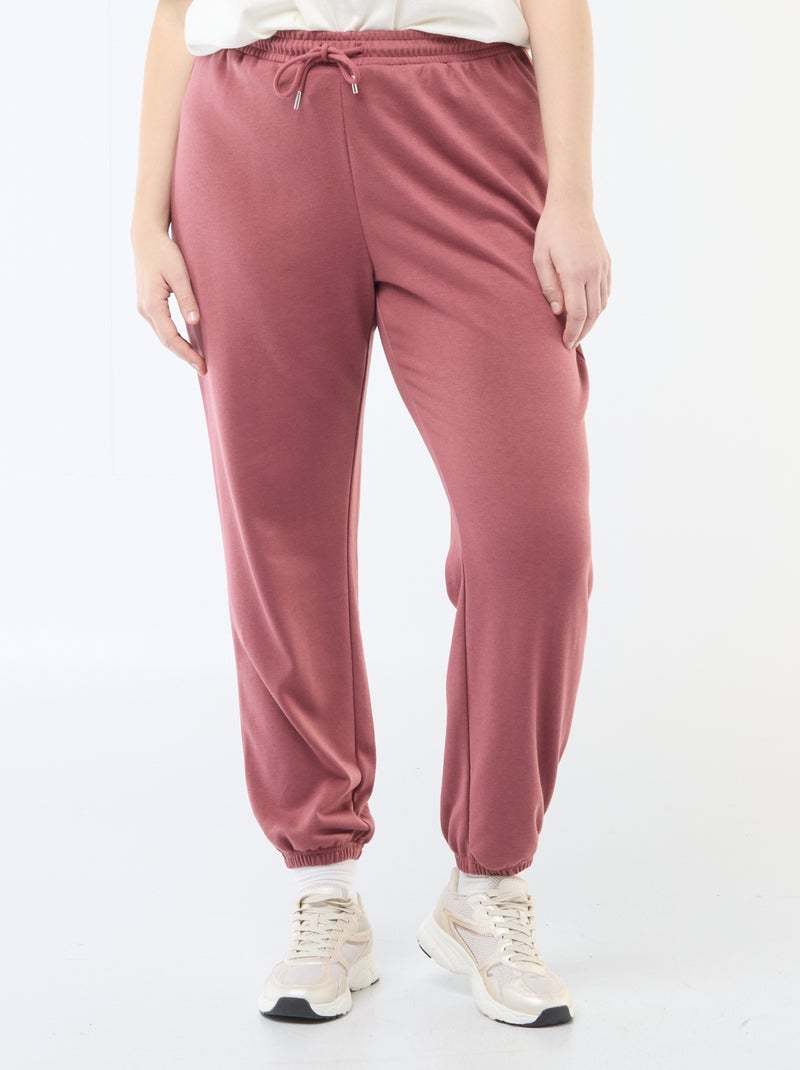 Jogging de sport en french terry Rouge - Kiabi