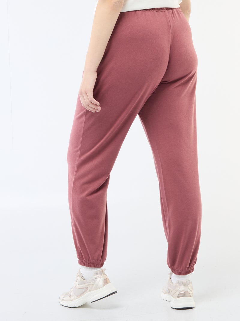 Jogging de sport en french terry Rouge - Kiabi