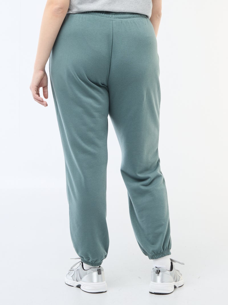 Jogging de sport en french terry Vert - Kiabi