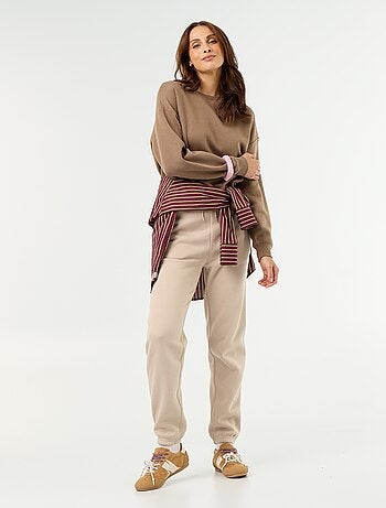 Pantalon de jogging femme en maille lourde