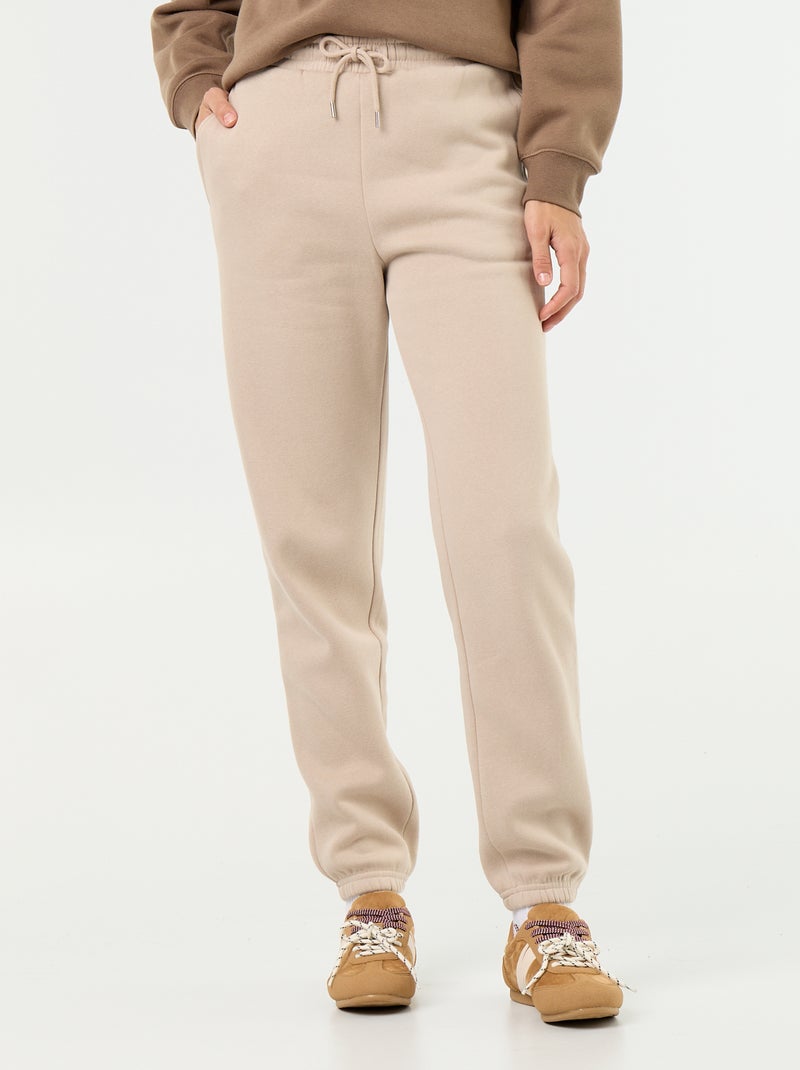 Jogging de sport taille standard Beige - Kiabi
