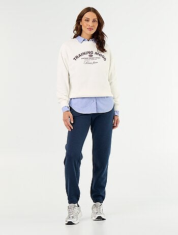 Pantalon de jogging femme en maille lourde