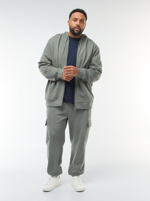 Jogging en maille piquée avec poches à rabat - Kiabi