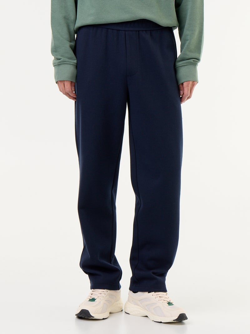 Jogging en maille piquée Bleu - Kiabi