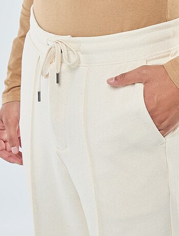 Jogging en maille piquée uni