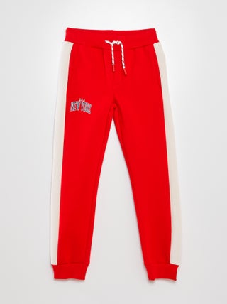 Jogging en molleton color-block