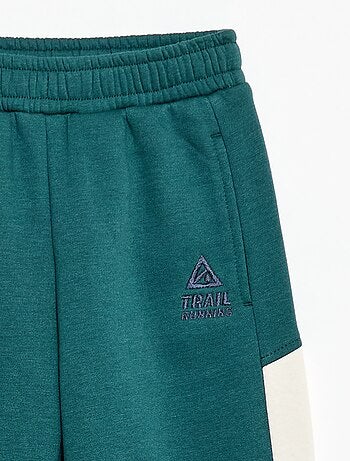 Jogging en molleton color block