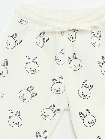 Jogging en molleton avec poche kangourou avec oreilles fantaisies