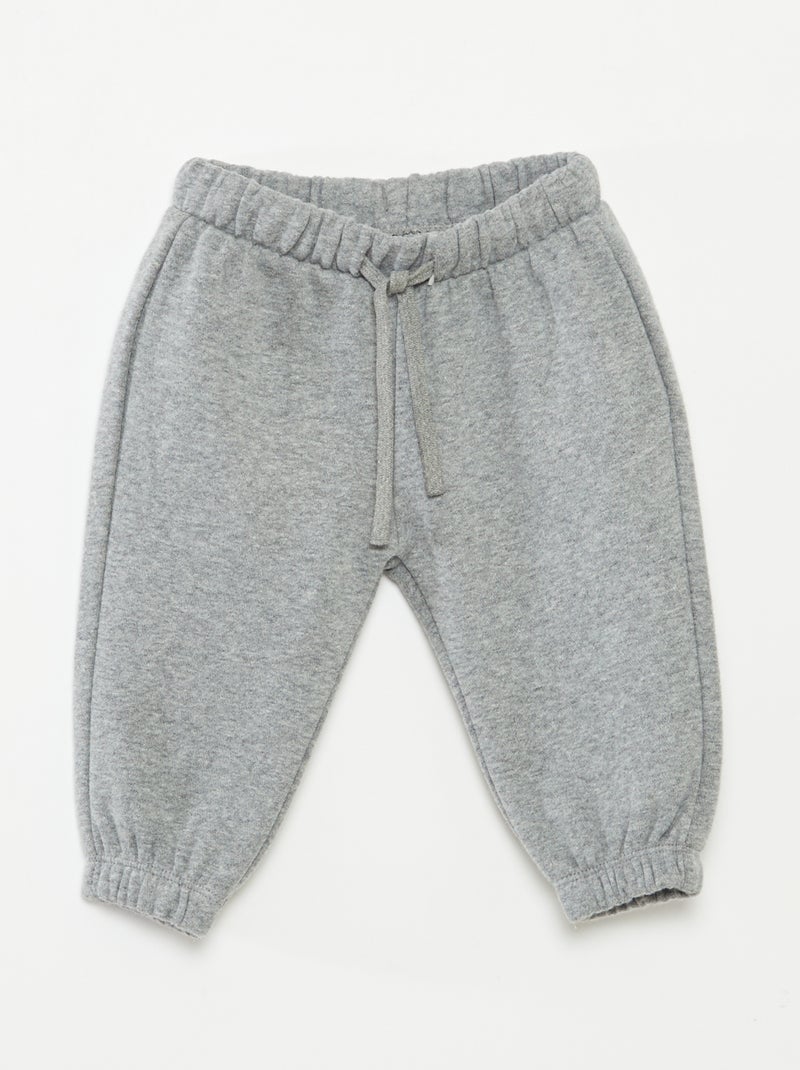 Jogging en molleton Gris - Kiabi