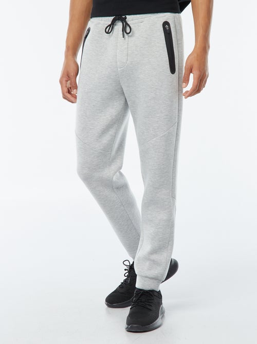 Jogging en molleton type néoprène avec poches zippées - Kiabi
