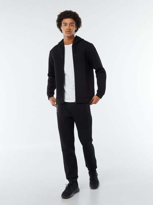 Jogging en molleton type néoprène avec poches zippées - Kiabi